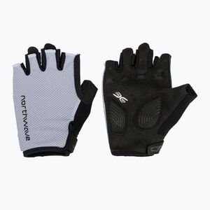 Férfi kerékpáros kesztyűk Northwave Active Max Short Finger ice grey (Active Max Short Finger C89262125) kép