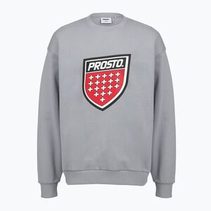 Férfi pulóver PROSTO Big Shield Crewneck gray (Big Shield Crewneck KL261MSWE1032) kép
