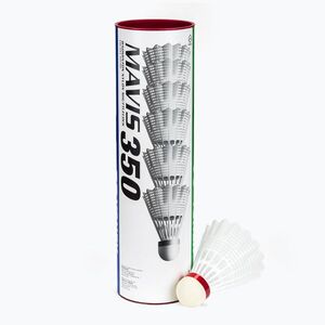 Tollaslabda YONEX Mavis 350 W 6 pack white (Mavis 350 W M350F) kép