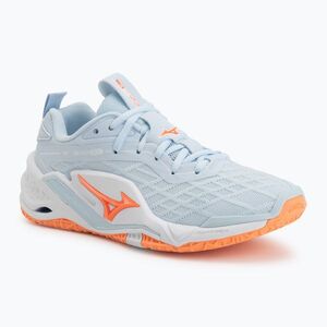 Női kézilabda cipő Mizuno Wave Stealth Neo 2.1 blue finch/lava orange/white (Wave Stealth Neo 2.1 X1GB264084) kép