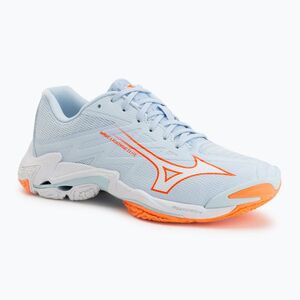 Női röplabda cipő Mizuno Wave Lightning Elite blue finch/white/lava orange (Wave Lightning Elite V1GC260084) kép