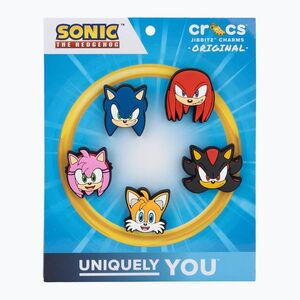 Kitűzők Crocs Sonic The Hedge Hog sonic the hedge hog 5pck (Sonic The Hedge Hog 5 Pack 10011472) kép