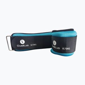 Boka- és csuklósúlyok 0, 75 kg 2 db. Sveltus Súlyozott mandzsetta kék 0941 (Weighted Cuff 0941) kép