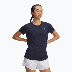 Női edzőpóló Under Armour Tech Twist midnight navy/white (Tech Twist 1384230-410) kép