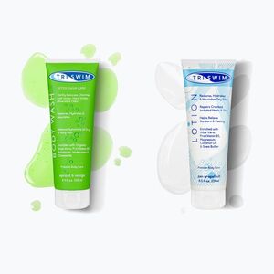 Testápoló kozmetikumok készlete TRISWIM chlorine removing gel 250 ml apricot/mango + balm 251 ml grapefruit (TCSET2X250BWL) kép