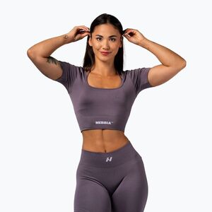 Női edzőtop NEBBIA Flow Seamless dark grey (Flow Seamless 4991010) kép
