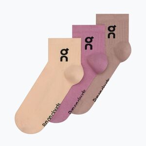 Zokni On Logo Sock Mid 3 pack sherbet/rhodonite (Logo Sock Mid 2UF10524952) kép
