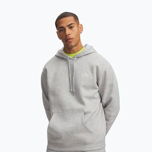 Férfi pulóver Under Armour Rival Fleece Hoodie mod gray light heather/white (Rival Fleece Hoodie 6013448-011) kép