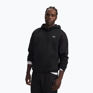 Férfi pulóver Under Armour Rival Fleece Hoodie ultimate black/white (Rival Fleece Hoodie 6013448-008) kép
