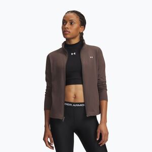 Női edzőpulóver Under Armour Motion peppercorn/white (Motion Full Zip 6013776-200) kép