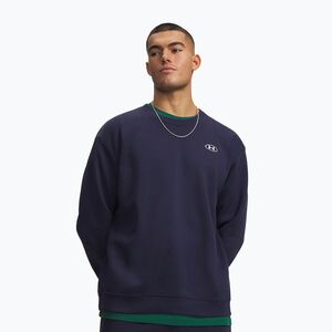 Férfi pulóver Under Armour Rival Fleece Crew midnight navy/white (Rival Fleece Crew 6013447-410) kép
