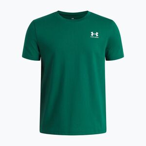 Gyermek póló Under Armour Sportstyle Left Chest campus ivy/white (Sportstyle Left Chest 1389962-312) kép