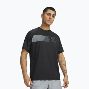 Férfi edző póló Under Armour Tech Graphic Tee black/mod gray (Tech Graphic 6014733-001) kép