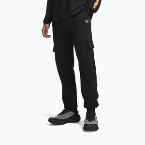 Férfi nadrág Under Armour Rival Fleece Cargo ultimate black/white (Rival Fleece Cargo 6013443-008) kép