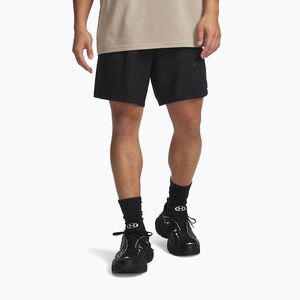 Férfi edző rövidnadrág Under Armour Unstoppable Woven Shorts black/black (Unstoppable Woven 6009361-001) kép