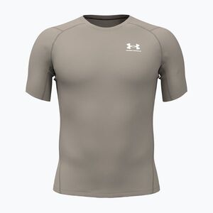 Férfi edző póló Under Armour HG Armour Comp timberwolf taupe/white (HG Armour Comp 1361518-203) kép