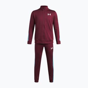 Gyermek tréningruha Under Armour Knit Track Suit vintage maroon/fresco blue/white (Knit 1363290-625) kép