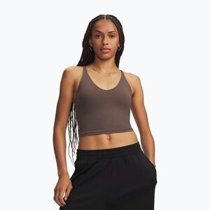 Női edző póló Under Armour Meridian Support Tank peppercorn/peppercorn (Meridian Support 6013766-200) kép