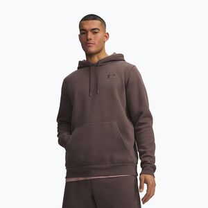 Férfi pulóver Under Armour Essential Fleece Hoodie peppercorn/peppercorn (Essential Fleece Hoodie 1373880-201) kép