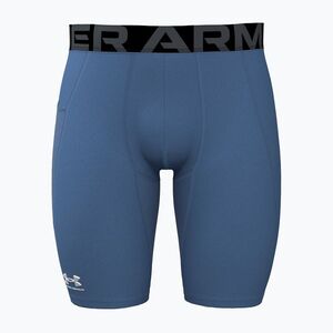 Férfi edző rövidnadrág Under Armour HG Armour Long Shorts aegean blue/white (HG Armour Long Shorts 1361602-430) kép