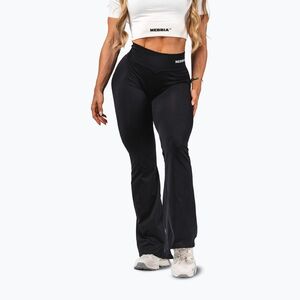 Női edzőleggingsek NEBBIA Flow Seamless High Waist Sculpting Flared Black (Flow Seamless High Waist Sculpting Flared 498) kép