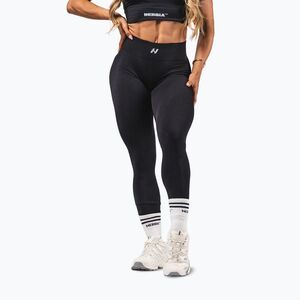 Női edzőleggingsek NEBBIA Flow Seamless Push Up Black (Flow Seamless Push Up 497) kép