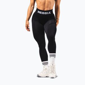 Női edzőleggingsek NEBBIA Flow Seamless Hight Waist Push Up black (Flow Seamless Hight Waist Push Up 496) kép
