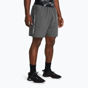 Férfi Under Armour Woven Wordmark castlerock/fehér edzőnadrág (Woven Wordmark 1383356-025) kép