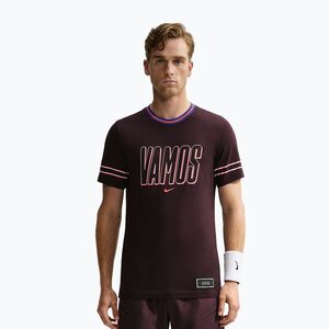 Férfi póló Nike Court Dri-FIT Cotton burgundy ash (Court Dri-FIT Cotton IM6121-647) kép