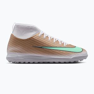 Gyermek focicipők Nike Jr. Mercurial Superfly 11 Club "Kylian Mbappé" metallic gold/green glow (Mercurial Superfly 11 Club "Kylian Mbappé" Jr TF IV5827-701) kép