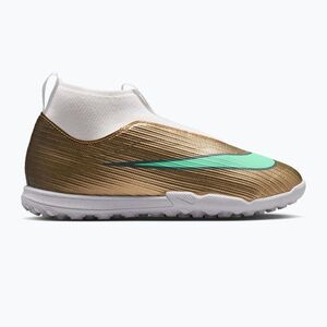 Gyermek focicipők Nike Jr. Mercurial Superfly 11 Academy "Kylian Mbappé" metallic gold/green glow (Mercurial Superfly 11 Academy "Kylian Mbappé" Jr TF IV5817-701) kép