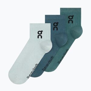 Zokni On Logo Sock Mid 3 pack brook/storm (Logo Sock Mid 2UF10525057) kép