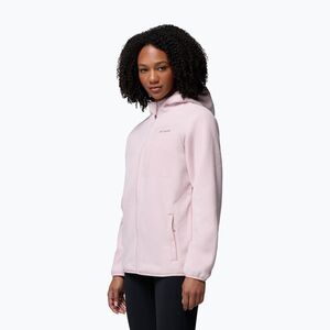 Női polár pulóver Columbia Pacific Arch 200 Hooded Full Zip Fleece mineral pink (Pacific Arch 200 Hooded Full Zip Fleece 2172782618) kép
