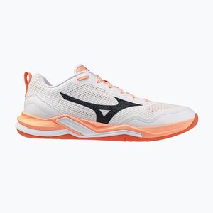 Kézilabda cipő Mizuno Wave Stealth Pro white/black/flamingo coral (Wave Stealth Pro X1GA268080) kép