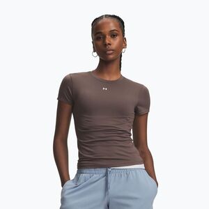 Női edző póló Under Armour Motion Fitted SS peppercorn/white (Motion Fitted 6013774-200) kép