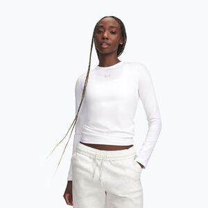 Női edző hosszú ujjú póló Under Armour ColdGear Crew white/halo gray (ColdGear Crew 6013664-100) kép