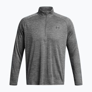 Férfi pulóver Under Armour Tech Textured 1/2 Zip LS castlerock/black (Tech Textured 1/2 Zip 1382797-025) kép
