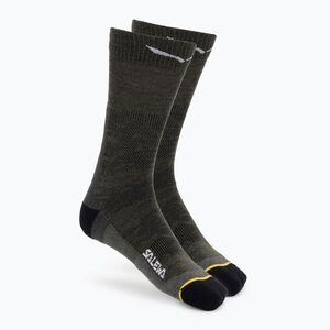 Férfi zokni Salewa Ortles AM Crew dark olive (Ortles AM Crew 00-0000069068) kép