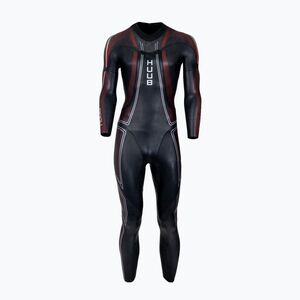 Férfi triatlonos úszóruha HUUB Aerious III 3: 5 black/red (Aerious III 3: 5 AER335-L) kép