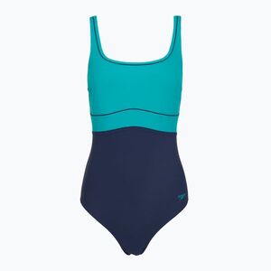 Női egyrészes fürdőruha Speedo Shaping Contour Eclipse peacock teal/peacoat (New Contour Eclipse 8-003067004) kép