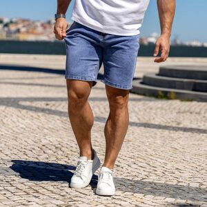 Férfi farmer rövidnadrág Iron Aesthetics Denim Stretch, kék kép