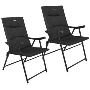 Trizand 27610 összecsukható horgászszék szett, 59×70×91 cm, 2 db, fekete kép