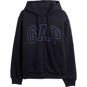 GAP V-GAP ARCH SHERPA FZ Férfi bélelt pulóver, sötétkék, méret kép