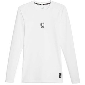 Puma HOOPS TEAM LS TOP BASELAYER Férfi kosárlabda póló, fehér, méret kép