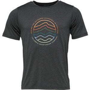 Columbia KWICK HIKE GRAPHIC SS TEE Férfi póló, sötétszürke, méret kép