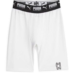 Puma HOOPS TEAM SHORT BASELAYER Férfi funkcionális rövidnadrág, fehér, méret kép