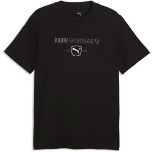 Puma CLASS GRAPHICS TEE Férfi póló, fekete, méret kép