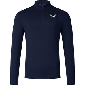 CASTORE 1/4 ZIP LS TOP Férfi sportpulóver, sötétkék, méret kép