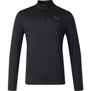 CASTORE 1/4 ZIP LS TOP Férfi sportpulóver, fekete, méret kép