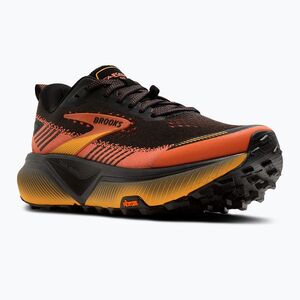 Férfi futócipők Brooks Cascadia 20 black/tigerlily/orange (Cascadia 20 1104891D016.085) kép